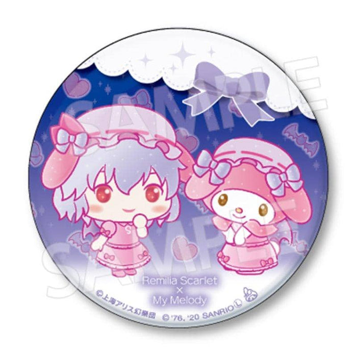 [New] Touhou Project x Sanrio Characters 76mm BIG Can Badge Remilia Scarlet x My Melody / Eiko Release Date: Around December 2020