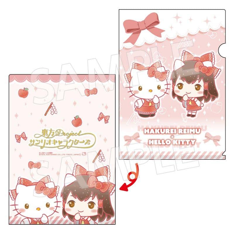 [New] Touhou Project x Sanrio Characters A4 Clear File Reimu Hakurei x Hello Kitty / Eiko Release Date: Around November 2020