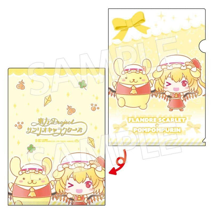 [New] Touhou Project x Sanrio Characters A4 Clear File Flandre Scarlet x Pompompurin / Eiko Release Date: Around November 2020