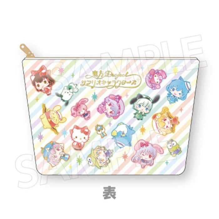[New] Touhou Project x Sanrio Characters Full Color Pouch Colorful Stripe / Eiko Release Date: Around December 2020