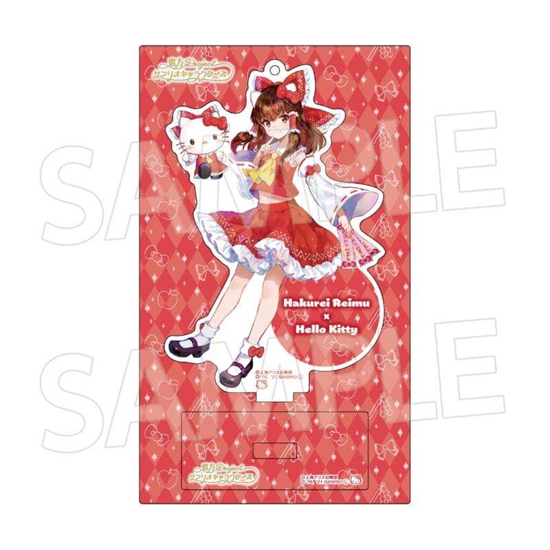 【新品】東方Project×サンリオキャラクターズ アクリルスタンド 博麗霊夢×ハローキティ / エイコー 発売日:2021年01月頃