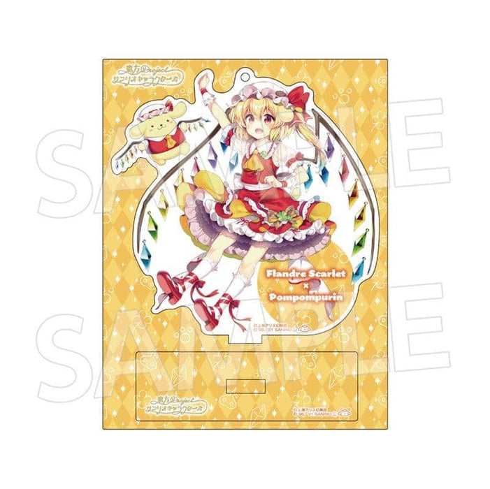 [New] Touhou Project x Sanrio Characters Acrylic Stand Flandre Scarlet x Pompompurin / Eiko Release Date: January 2021