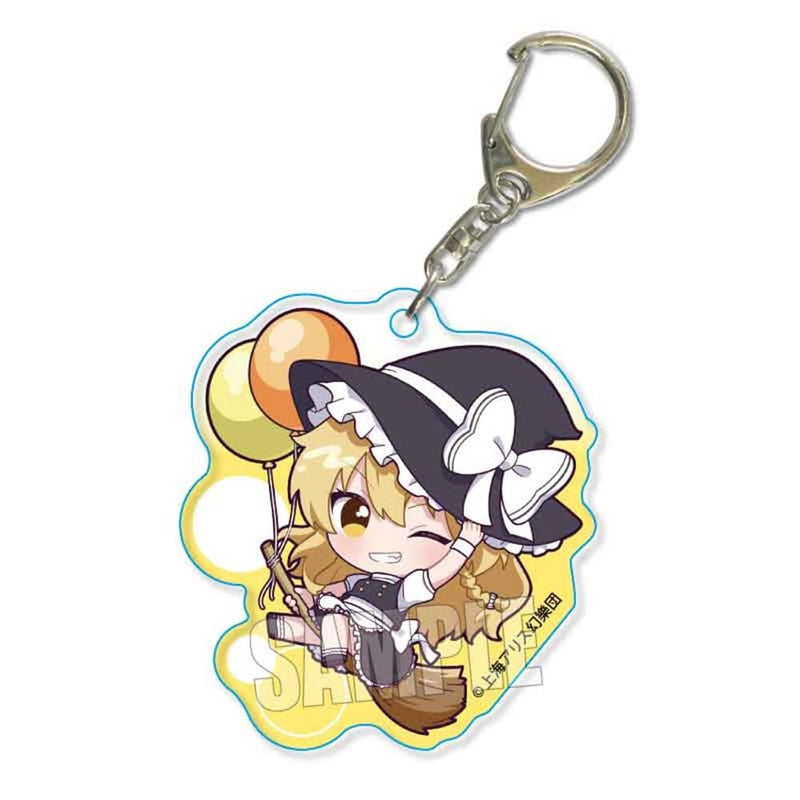 【新品】ぷかっしゅアクリルキーホルダー 東方Project/霧雨 魔理沙 バルーンver.（再販） / ベルハウス 発売日:2024年04月頃
