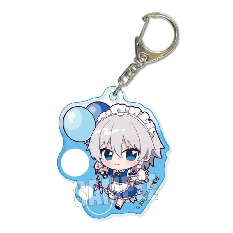 【新品】ぷかっしゅアクリルキーホルダー 東方Project/十六夜 咲夜 バルーンver.（再販） / ベルハウス 発売日:2024年04月頃