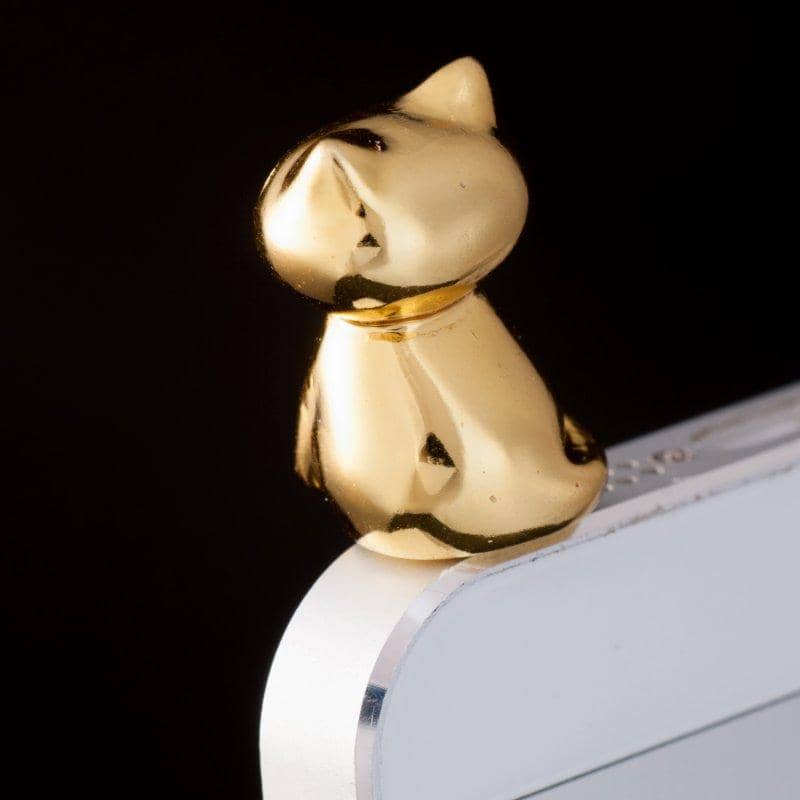 【新品】金色にゃんこ型イヤフォンジャック まねきねこ / ピンクカンパニー 発売日：2013-08-20