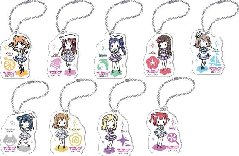 [New] Love Live! Sunshine !! (Anime version) Acrylic Keychain Collection / Aquors 1BOX / Movic Scheduled to arrive: Around January 2018