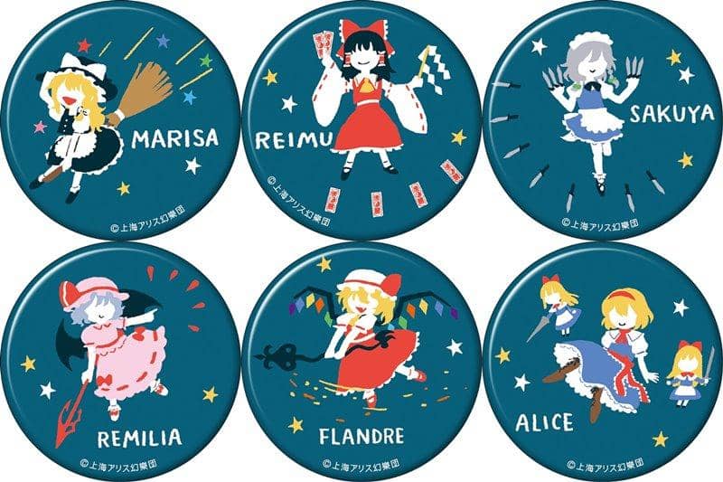 [New Product] Touhou Project Character Badge Collection/Yuru Palette 1BOX / Movic Release Date: Around October 2019