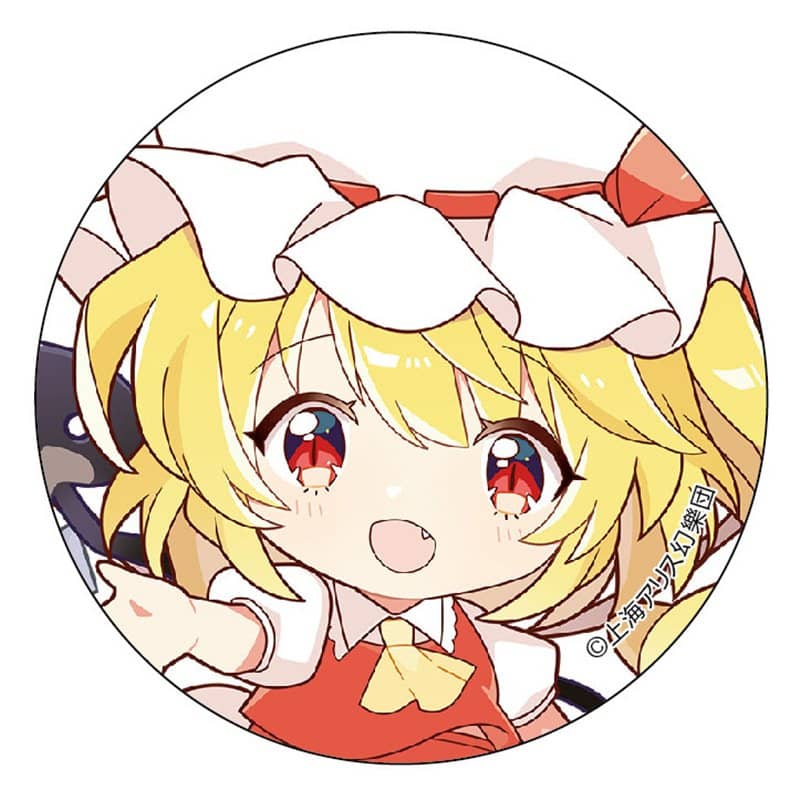 【新品】東方Project ぷに缶バッジ／フランドール・スカーレット / ムービック 発売日:2021年08月頃