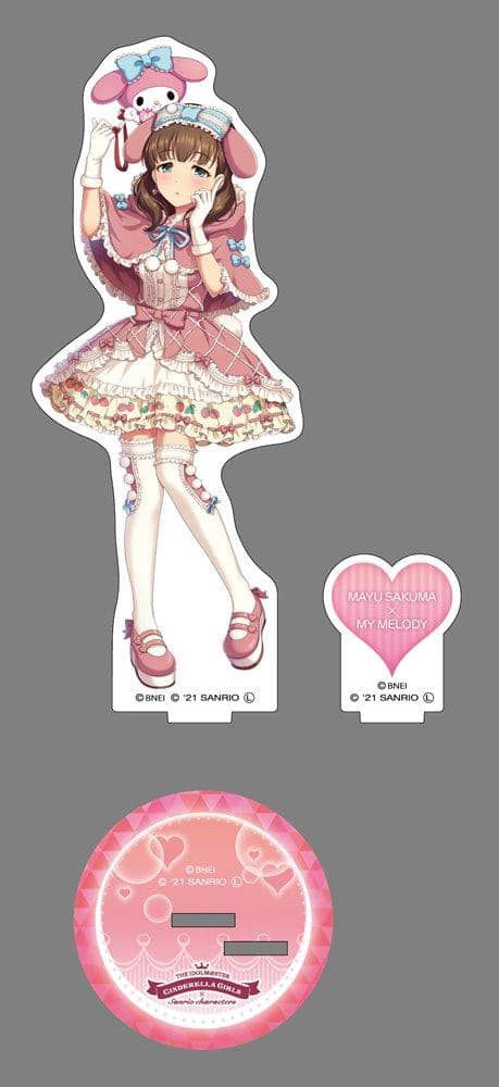 [新]偶像大师灰姑娘女孩亚克力立牌/三丽鸥角色佐久间麻友/Movic发售日期：2021年12月左右