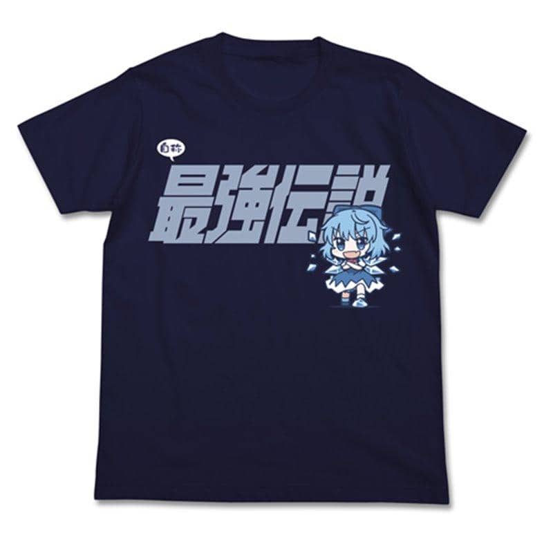 [New Product] Touhou Project Cirno Strongest Legend T-shirt/NAVY-L (Reissue) / Nijigen Cospa Release Date: Around November 2020