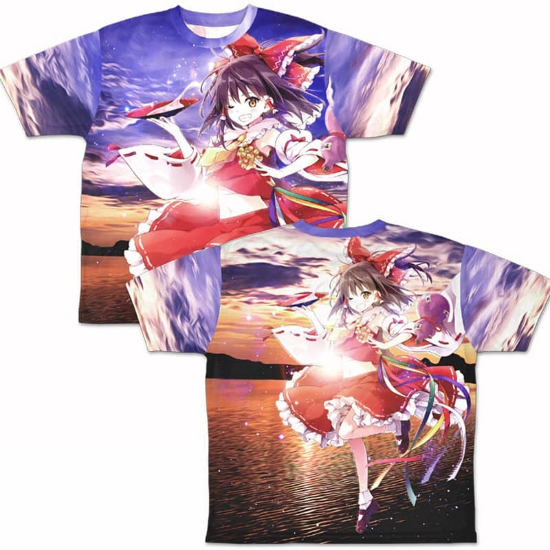 [New] Touhou Project Hakurei Reimu Eretto Ver. Double-Sided Full Graphic T-Shirt / M (Resale) / 2D Cospa Release Date: around Aug 2022