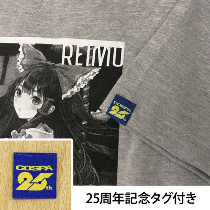 [New] Touhou Project Cospa 25th Anniversary Reimu Hakurei Kishida Mel Ver. T-shirt GRAY-L / 2D Cospa Release Date: August 31, 2020