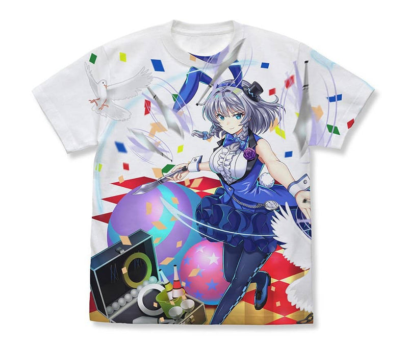 【新品】東方LostWord 兎角的銀色雜耍者 十六夜咲夜 全圖案T恤/白色-S（再販） / 二次元コスパ 發售日:2022年09月左右