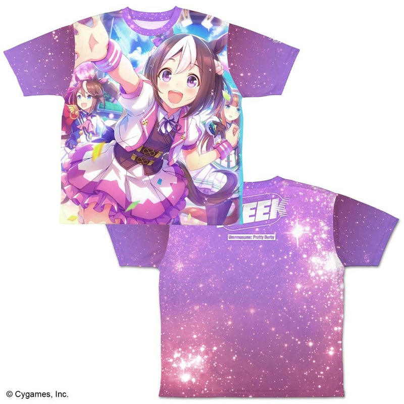 【新品】ウマ娘 プリティーダービー スペシャルウィーク 両面フルグラフィックTシャツ/L / 二次元コスパ 発売日:2022年06月頃