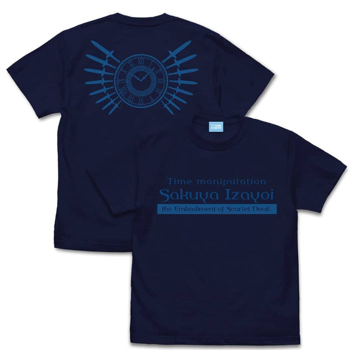 [New] Touhou Project Sakuya Izayoi T-shirt / NAVY-XL / Nijigen Cospa Release Date: Around September 2022