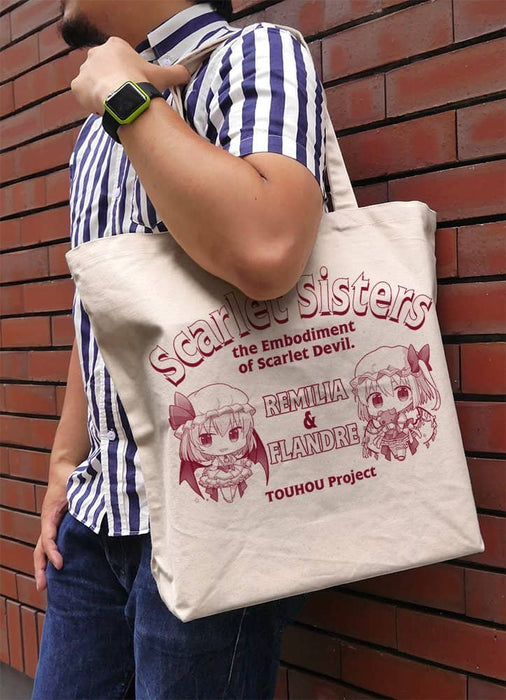 [New] Touhou Project Scarlet Sisters Large Tote Bag Ayumi Takatari Ver./NATURAL / 2D Cospa Release Date: Around April 2024