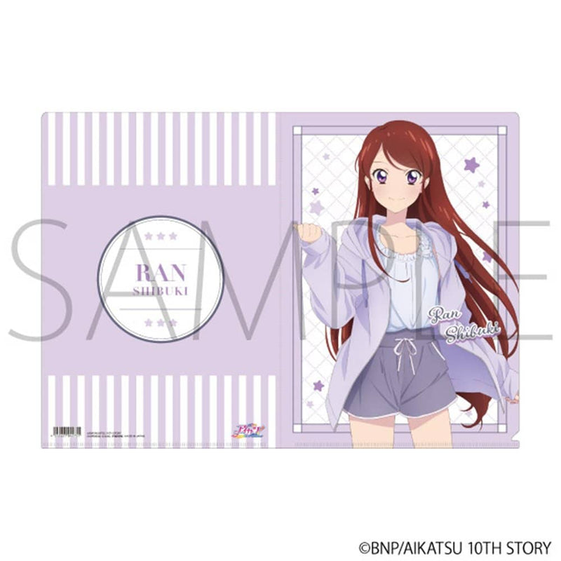 【新品】アイカツ！ クリアファイル／パジャマ（紫吹 蘭） / ムービック 発売日:2024年03月頃