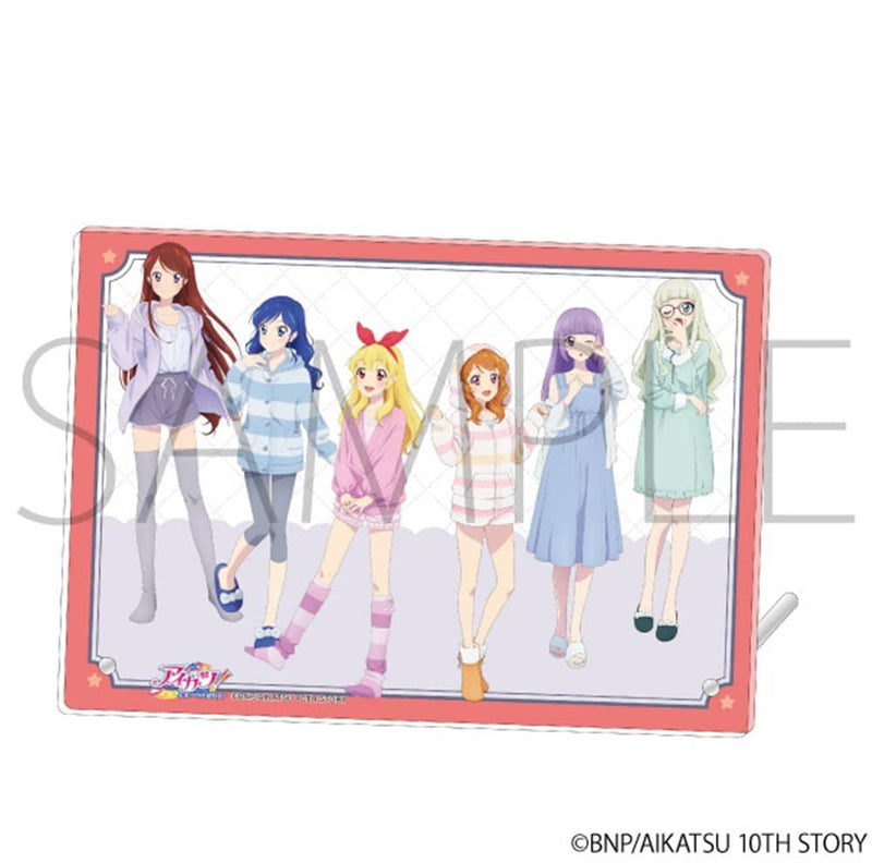 【新品】アイカツ！ 壓克力藝術面板／睡衣（いちご、あおい、蘭、ユリカ、あかり、スミレ） / ムービック 發售日:2024年03月左右