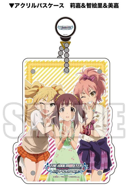 【新品】アイドルマスター シンデレラガールズ アクリルパスケース 莉嘉＆智絵里＆美嘉 / ブシロードミュージック 発売日:2015-03-31