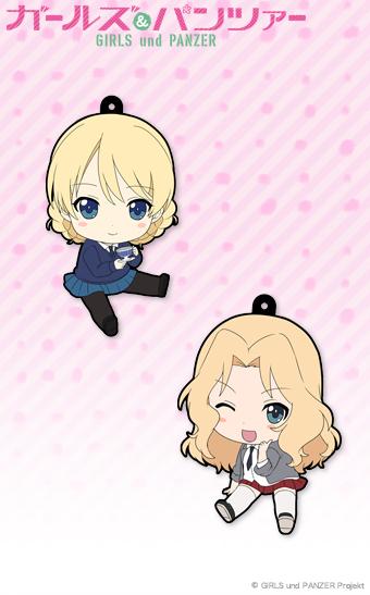 【新品】「ガールズ＆パンツァー」ぺたん娘トレーディングラバーストラップ Vol.1 BOX / ペンギンパレード 發售日：2013-07-10