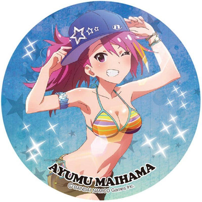 [New] "Idol Master Million Live! ] BIG Can Badge 3rd Ayumu Maihama / Aquamarine Release Date: 2015-02-28