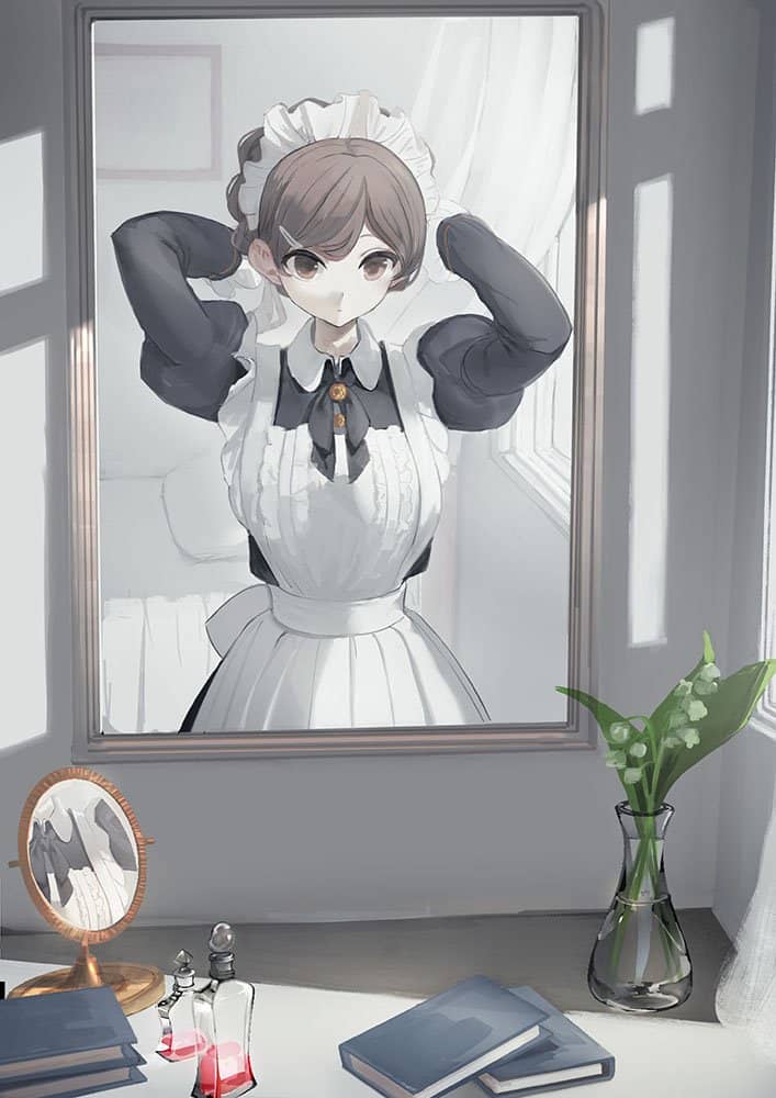 【New Product】GAKAKU Collection "14 Types of Maids" B2 Tapestry 02 Shiori Shii (Victorian Era Afternoon Maid) / GAKAKU Release Date: Around July 2022