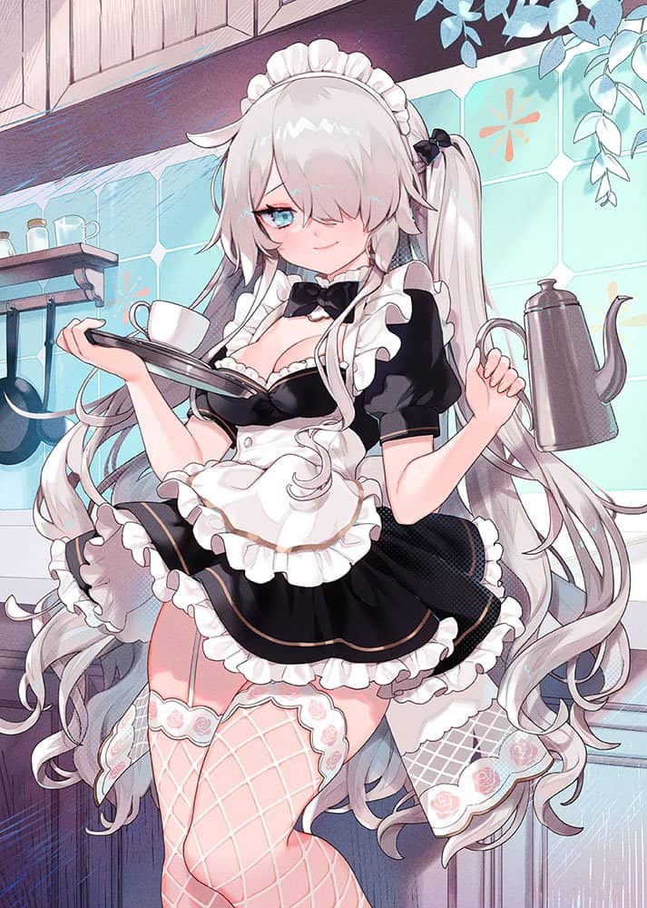 【新品】GAKAKUコレクション「メイドさん14種」B2タペストリー08 さく之輔(フレンチメイドさん) / GAKAKU 發售日:2022年07月左右