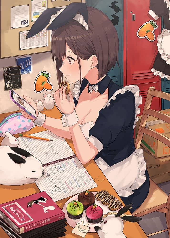 【新品】GAKAKUコレクション「メイドさん14種」B2タペストリー09 はねつか(バニーメイドさん) / GAKAKU 發售日:2022年07月左右