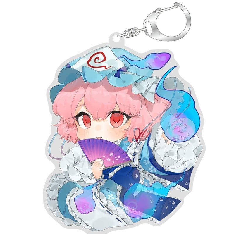 【新品】東方Project　ちゃいキャラアクリルキーホルダー西行寺幽々子（再生産） / ベルファイン 発売日:2021年04月頃