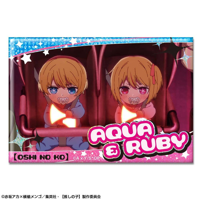 [New] TV Anime [Oshi no Ko] Hologram Can Badge Design 10 (Aqua & Ruby) / License Agent Release Date: Around July 2023