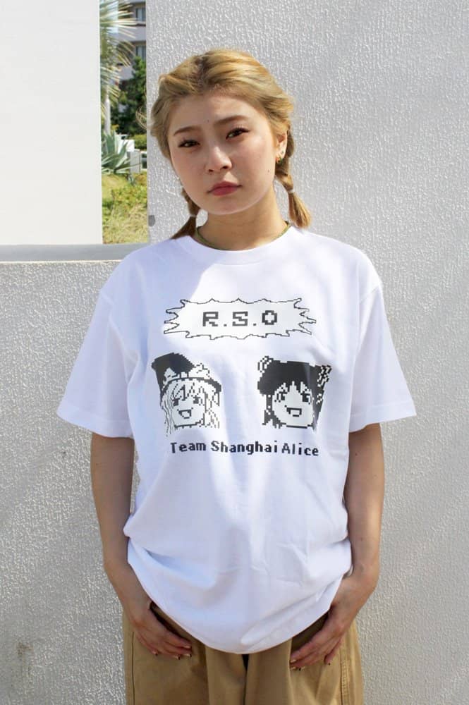 新品】ゆっくり霊夢＆魔理沙×ＲＳＯコラボＴシャツ（白）Ｓサイズ