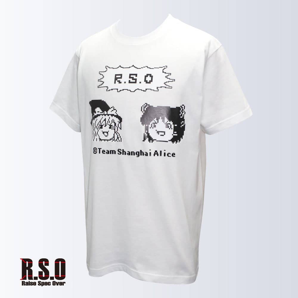 新品】ゆっくり霊夢＆魔理沙×RSOコラボTシャツ（白）Mサイズ