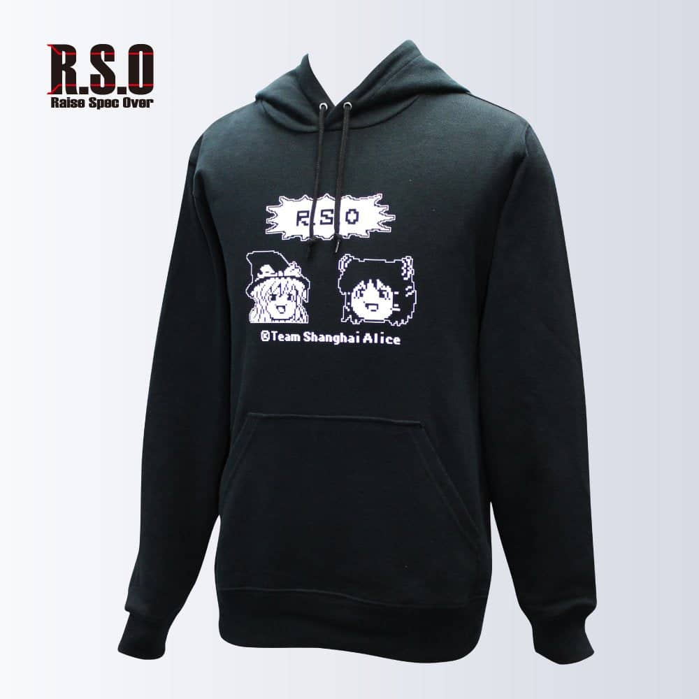 新品】ゆっくり霊夢＆魔理沙×RSOコラボパーカー（黒）XLサイズ