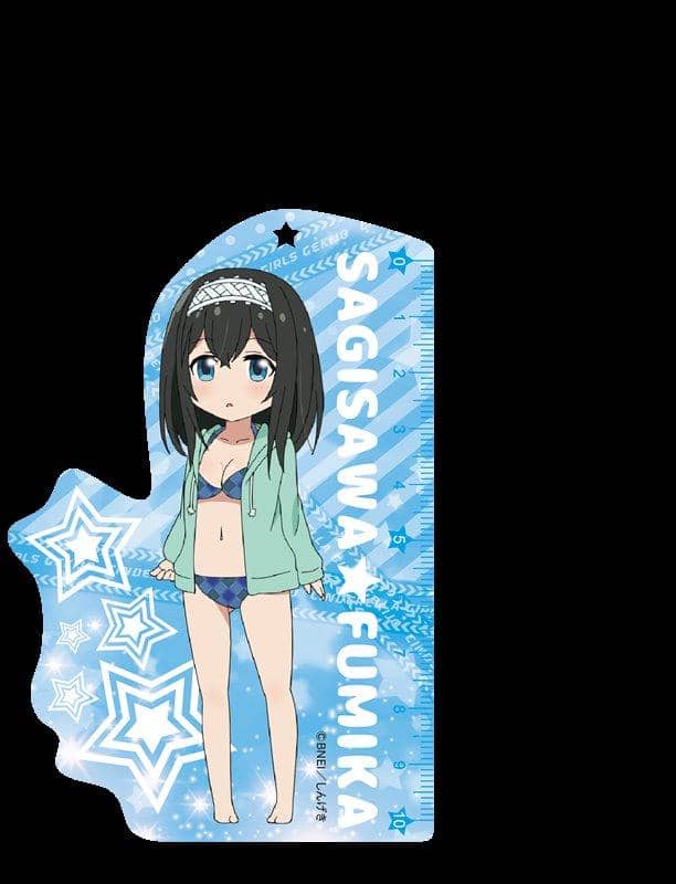 【新品】偶像大師 灰姑娘女孩劇場 比例鑰匙扣 第二彈 鷺澤文香（泳裝）/ つくり 發售日：2018年03月左右