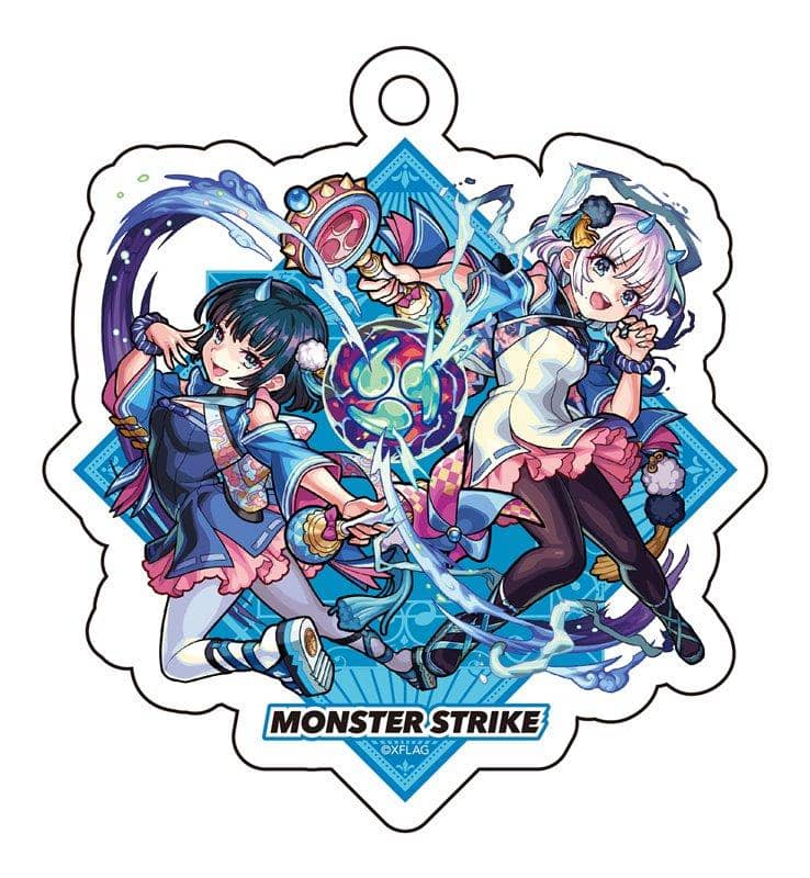 [New] 怪物彈珠 壓克力鑰匙圈 天魔調伏的魔法童女 風神雷神 / つくり 發售日:2021年01月月前後