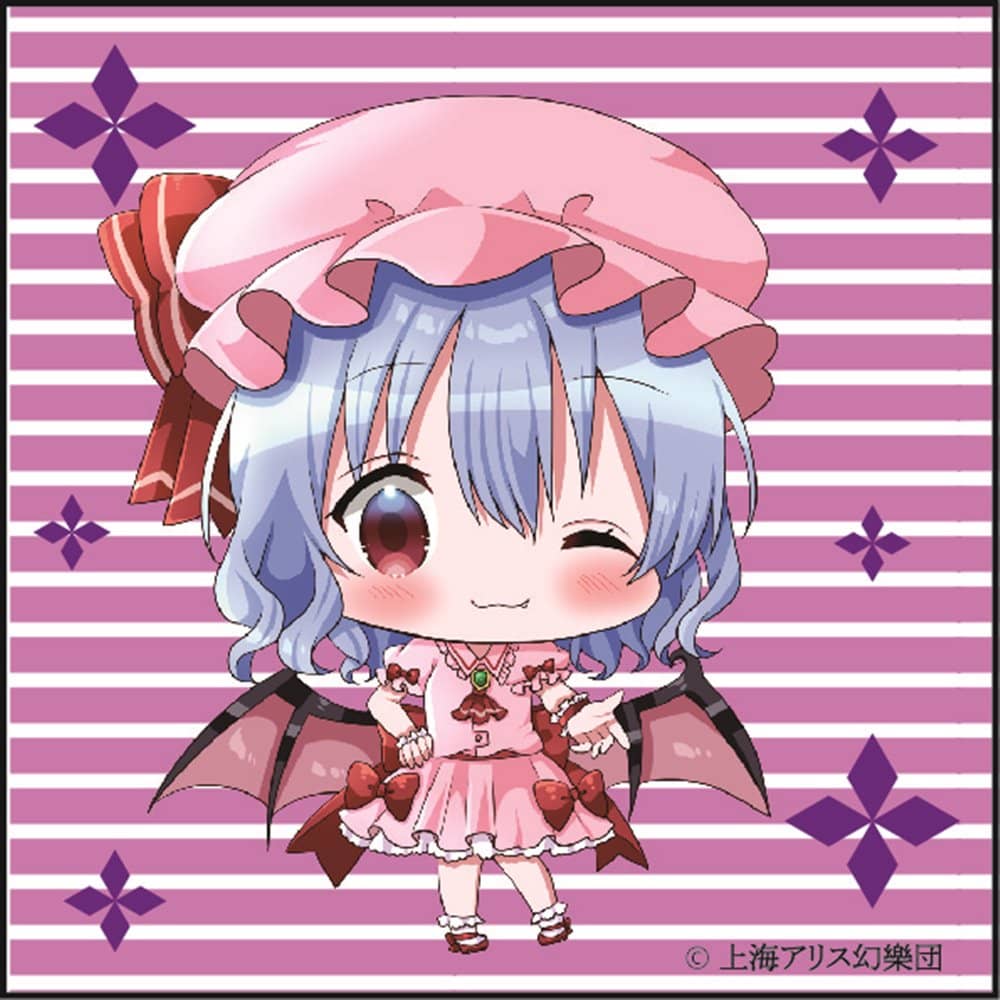 新品】東方Project ミニキャンパスアートキーホルダー／レミリア