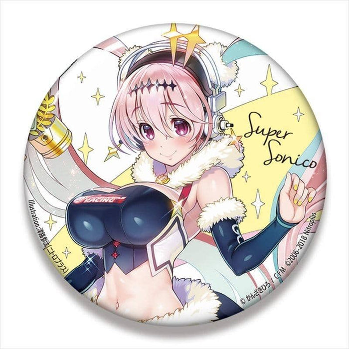 [New] Hatsune Miku Racing Ver.2018 Big Can Badge Super Sonico Collaboration Ver. 1 2 / Gift Release Date: Around December 2018