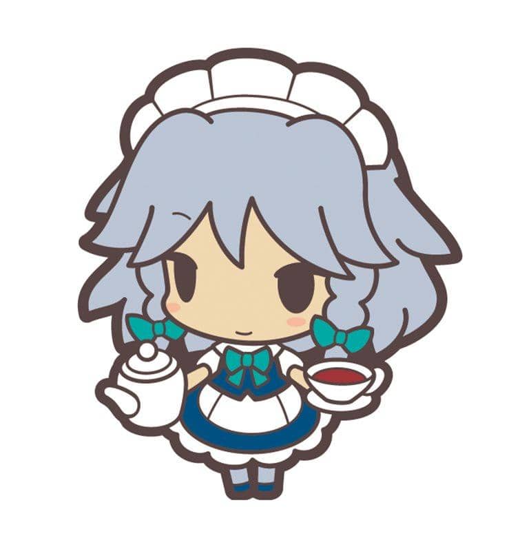 【New Product】Touhou Pop Chira Rubber Collection. Izayoi Sakuya / Akiba Hobby / Izanagi Corporation Release Date: 2014-04-30