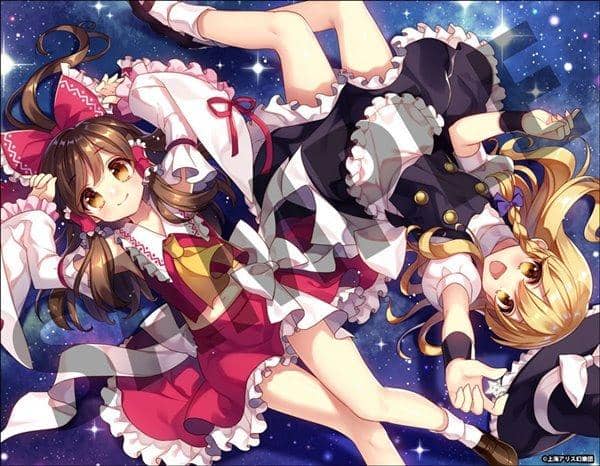 新品】東方Project B2タペストリー 11 霊夢&魔理沙 illust.まさる.jp 