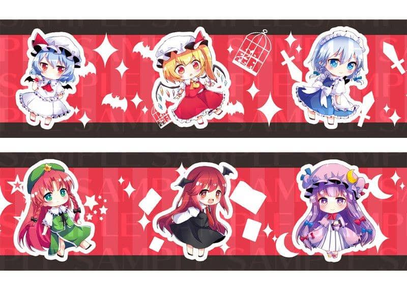 [New Product] Touhou Project Masking Tape 1 Koumakyou illust.mirimo / Akiba Hobby / Izanagi Corporation Expected Arrival: Around November 2017