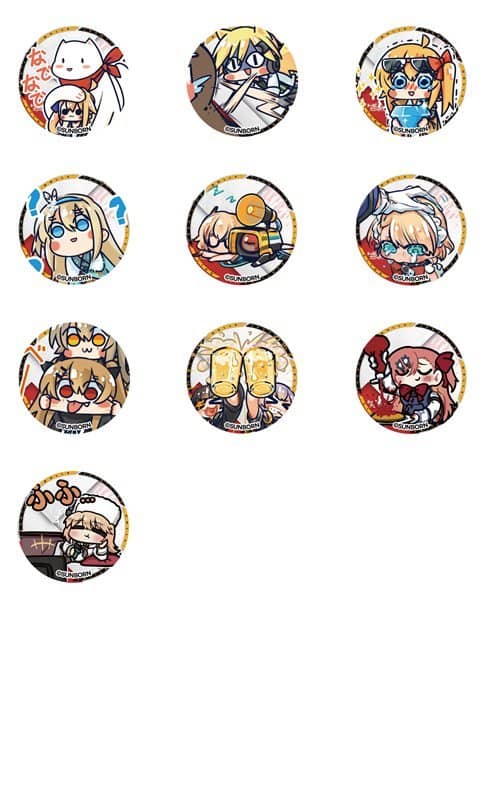 【新品】ドールズフロントライン デフォルメ缶バッジ3（全10種類） 1Box / サンボーンジャパン 発売日:2020年06月頃