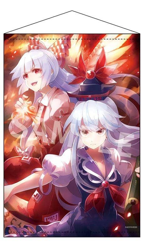 【新品】東方Project B2タペストリー 46 妹紅＆慧音 illust.60枚 / アキバホビー／株式会社イザナギ 発売日:2021年08月頃