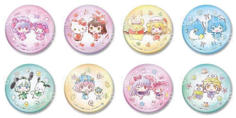 [New] Touhou Project x Sanrio Characters Trading Can Badge 1BOX / Eiko Release Date: November 30, 2020