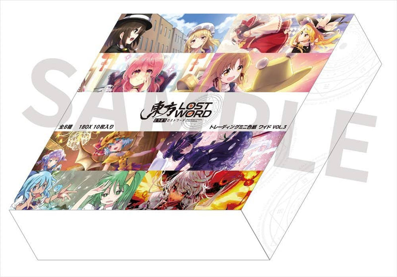 【新品】東方LostWord トレーディングミニ色紙 ワイド VOL.3 1Box / アキバホビー／株式会社イザナギ 発売日:2022年12月頃