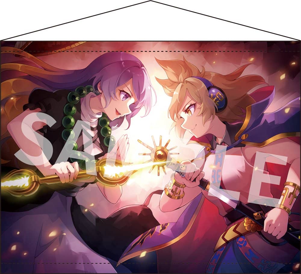 新品】東方Project B2タペストリー 57 最強超人の二人(白蓮、神子