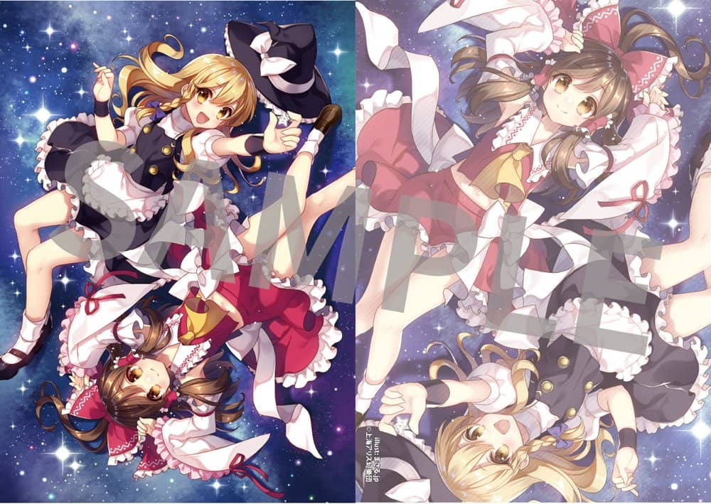 新品】東方Project キャラクタークリアファイル 18 霊夢&魔理沙 illust