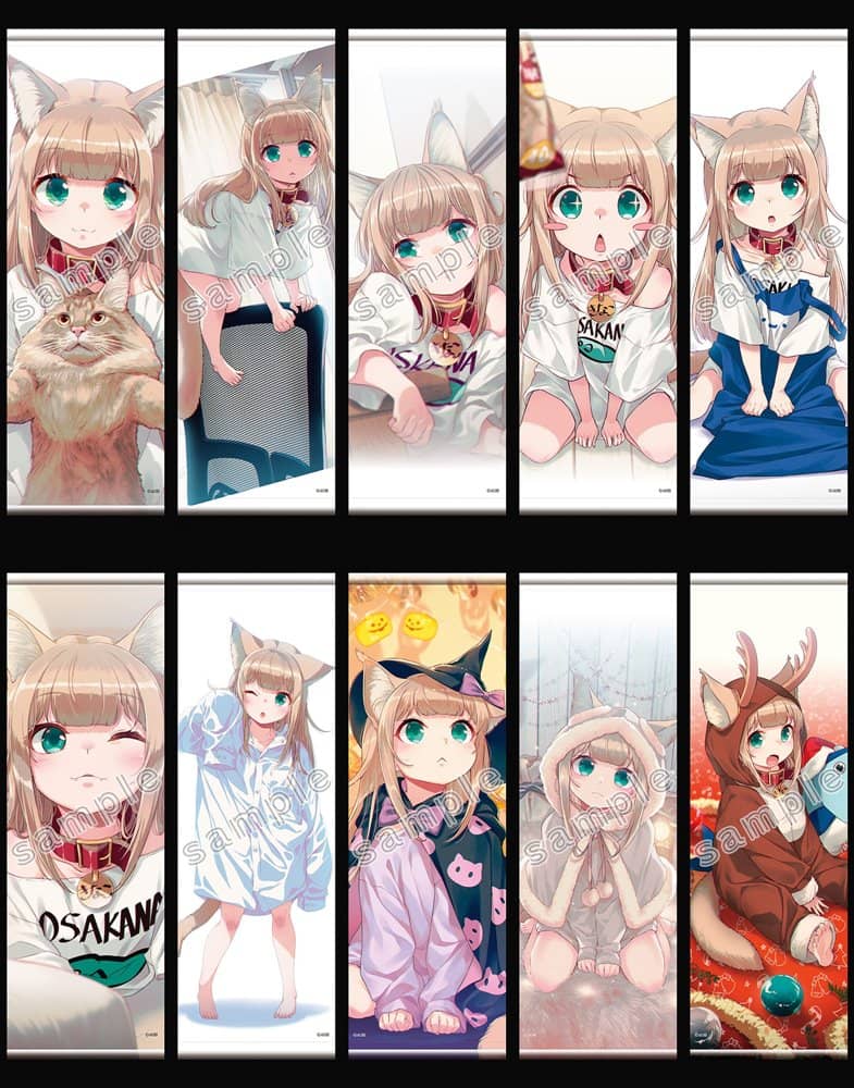 【新品】うちのねこが女の子でかわいい2 掛布抽獎 1BOX / キャラマ 發售日:2022年02月左右