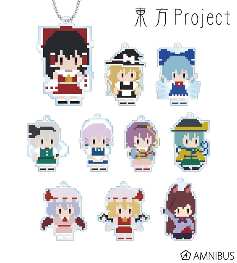 【新】东方Project交易亚克力钥匙扣（一夜狼人合作像素艺术版）1BOX / Alma Bianca 发售日期：2022年9月左右