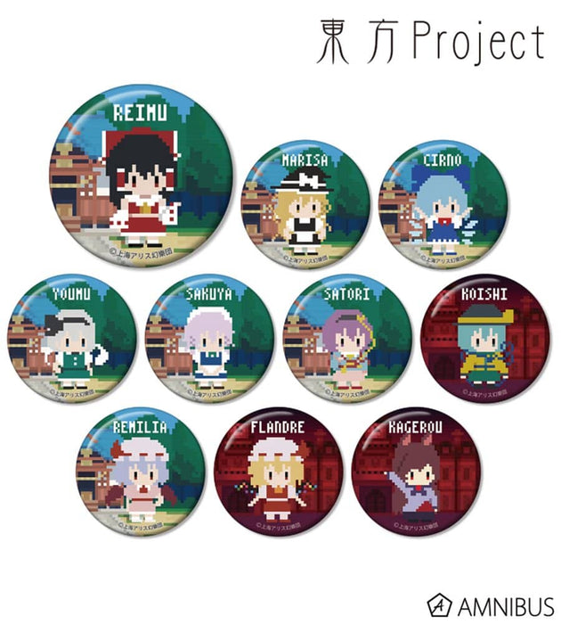 [New] Touhou Project Trading Can Badge (One Night Werewolf Collaboration Pixel Art Ver.) 1BOX / Almabianca Release Date: Around August 2022