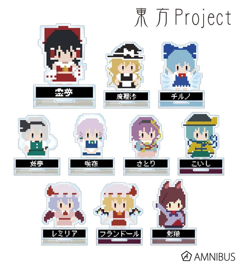 【新】东方Project交易亚克力立牌（一夜狼人合作像素艺术版）1BOX/阿尔玛·比安卡发售日期：2022年8月左右